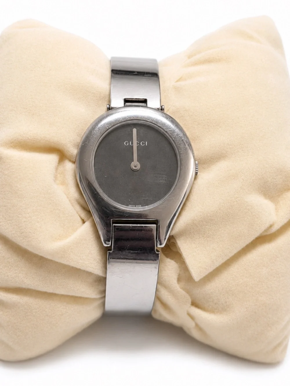 Vintage Gucci 6700L Stainless Steel Bangle Watch - Untested